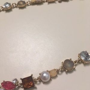 LOFT jeweled long necklace